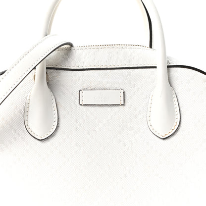 Gucci Calfskin Diamante Small Top Handle Bag White 8 of 10