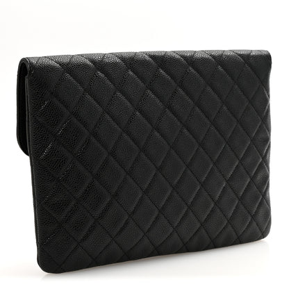 Chanel Caviar Quilted Medium Golden Class Pouch Black 3 of 11