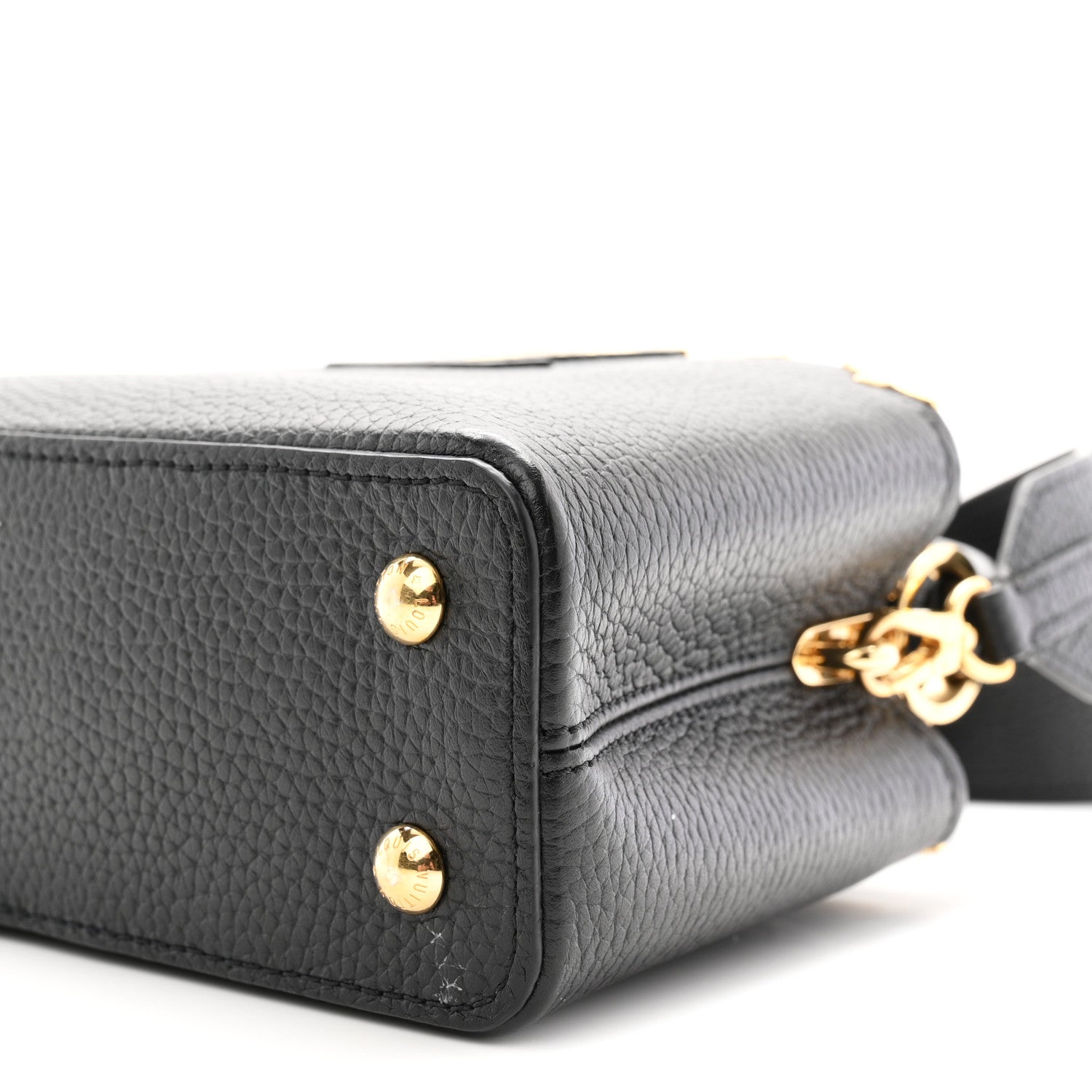 Louis Vuitton Taurillon Embellished Flower Crown Capucines Mini Black 9 of 9