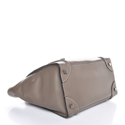 Celine Drummed Calfskin Mini Luggage Souris 4 of 12
