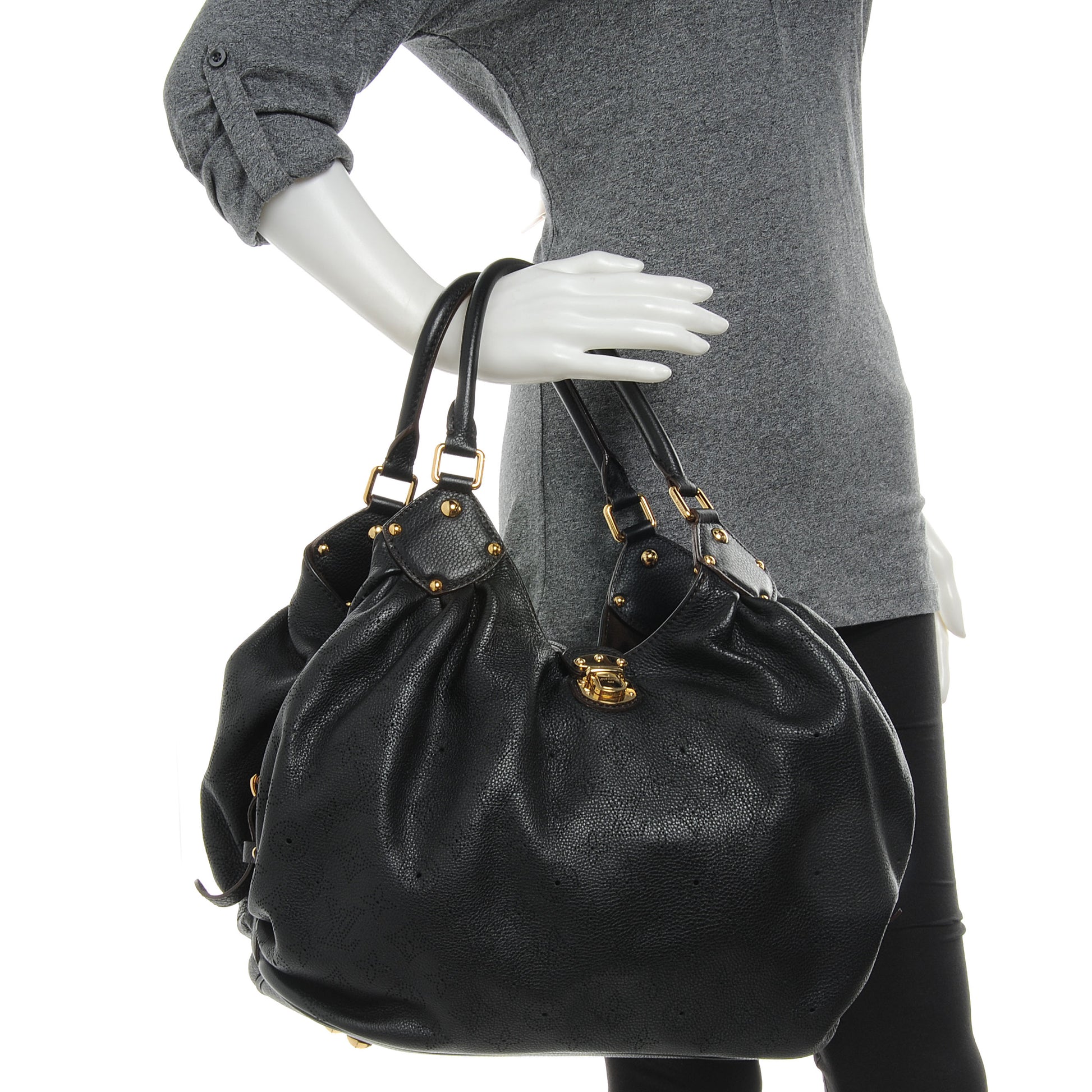 Louis Vuitton Mahina L Black 2 of 7