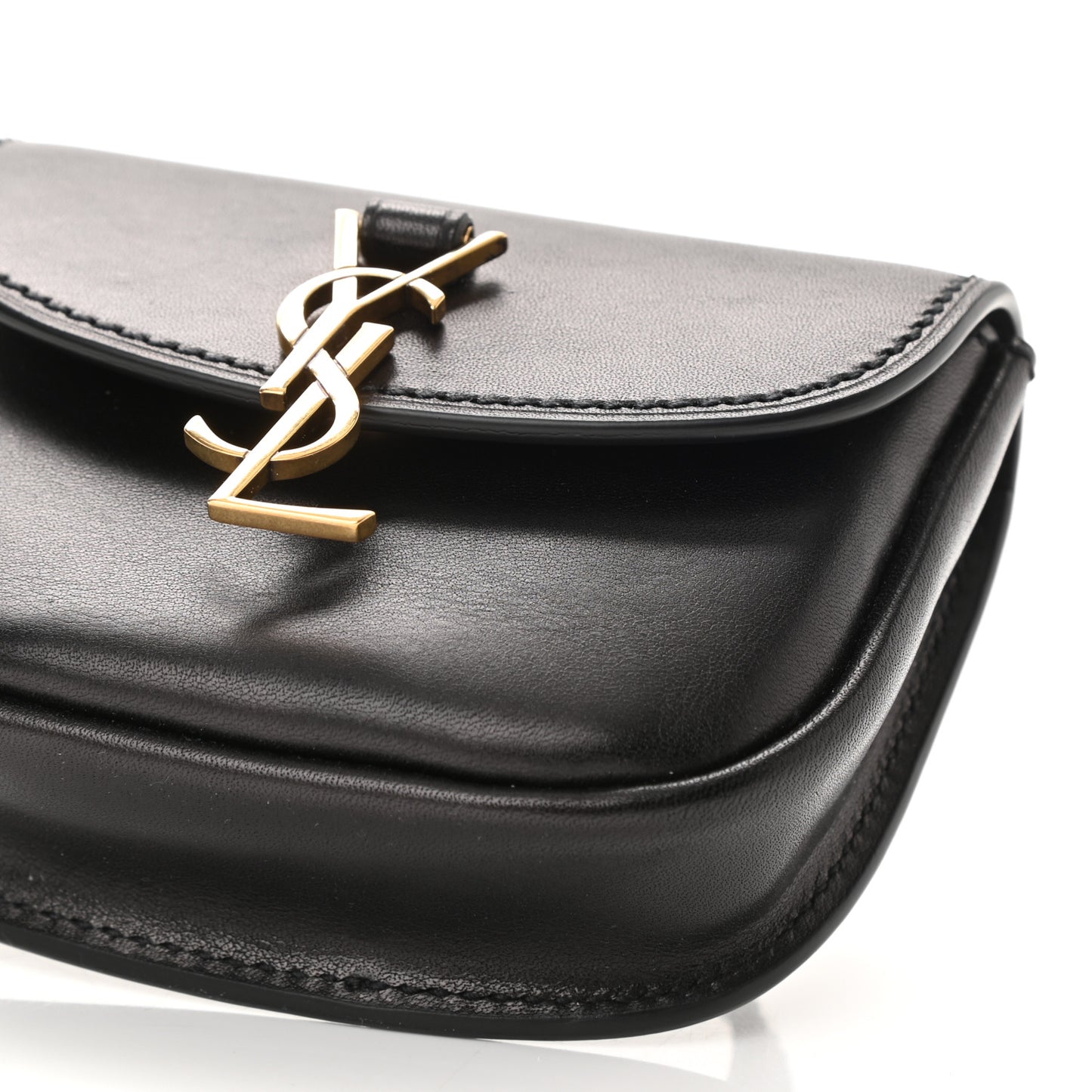Smooth Calfskin Mini Classic Monogram Kaia Belt Black