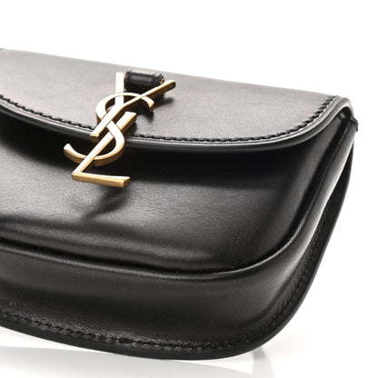 Saint Laurent Smooth Calfskin Mini Classic Monogram Kaia Belt Black 8 of 8