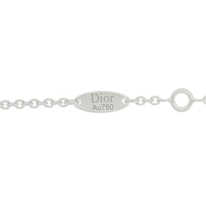 Christian Dior 18K White Gold Diamond Rose Des Vents Pave Necklace 6 of 8