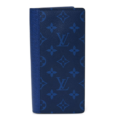 Louis Vuitton Taigarama Brazza Wallet NM Cobalt 1 of 6