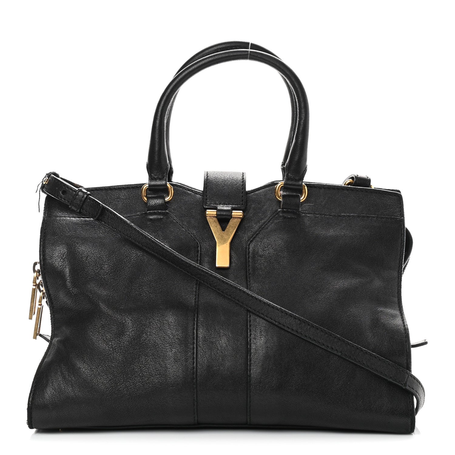 Saint Laurent Sheepskin Small Cabas ChYc Black 1 of 10