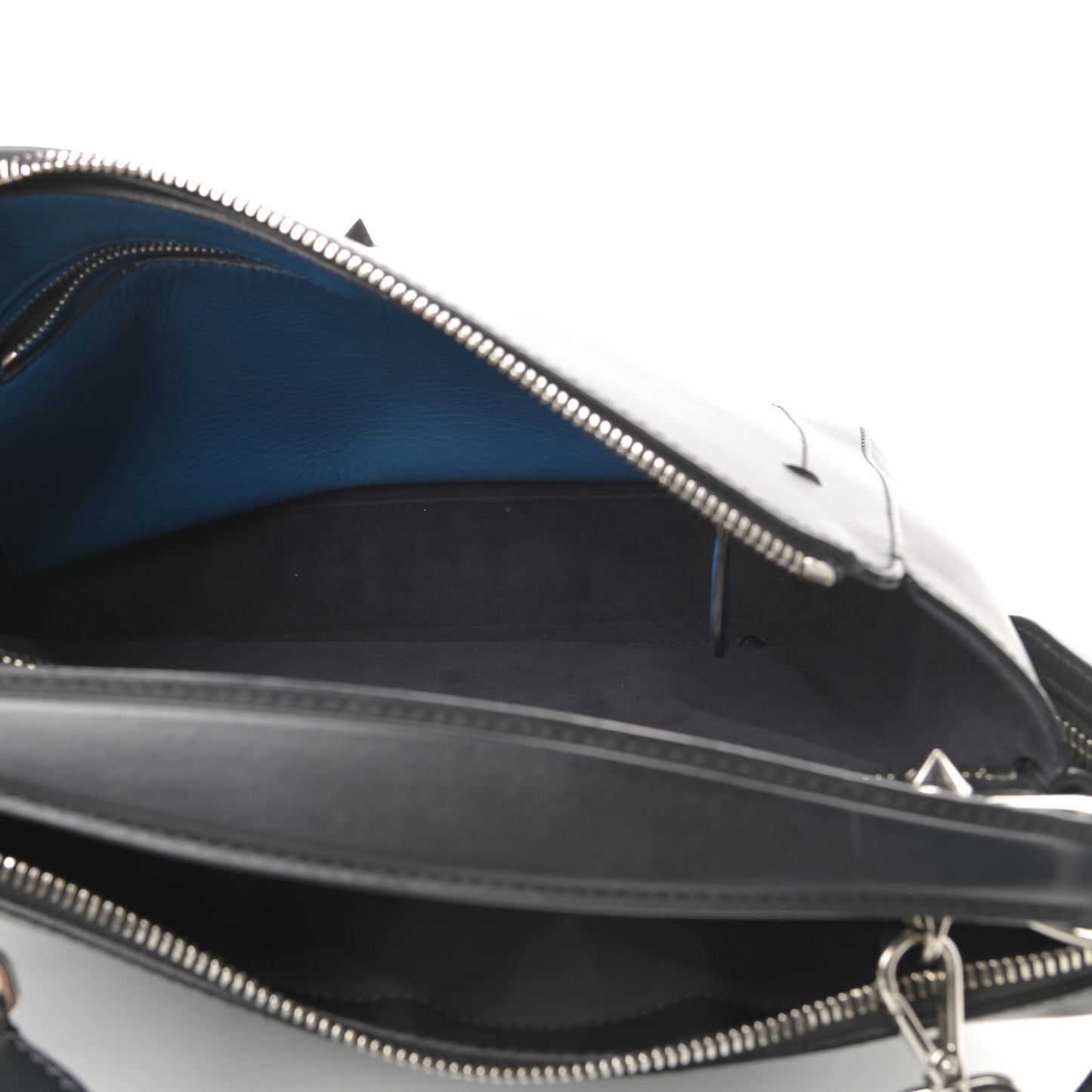 Vitello Baltico Dolce DotCom Satchel Black Blue Royal