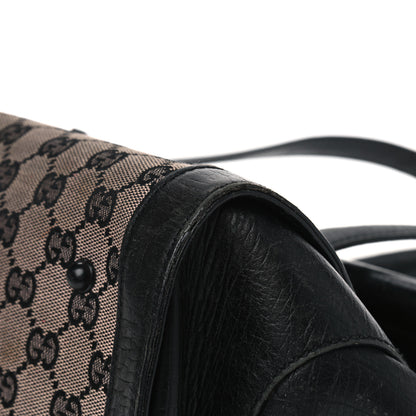 Gucci Monogram Bamboo Bullet Handbag Black 9 of 16