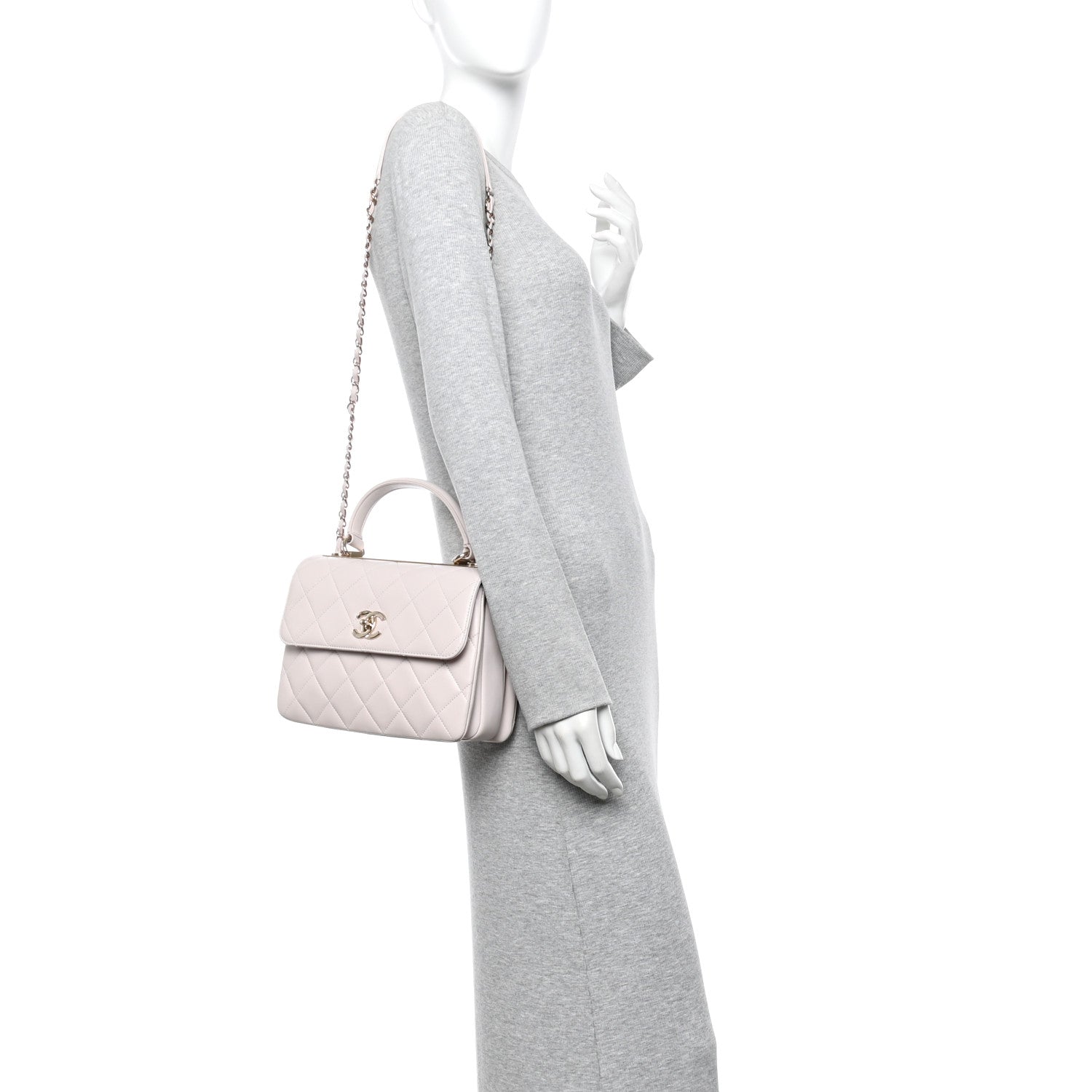Chanel Lambskin Quilted Small Trendy CC Flap Dual Handle Bag Lilas Lilac 2 of 11