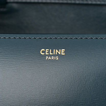 Celine Box Calfskin Small Classic Box Flap Bag Petrol 6 of 11