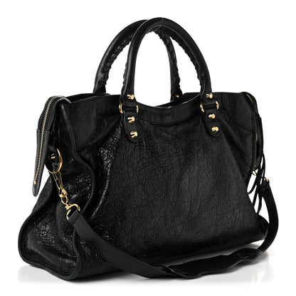 Balenciaga Agneau Classic Gold Hardware City Black 4 of 12