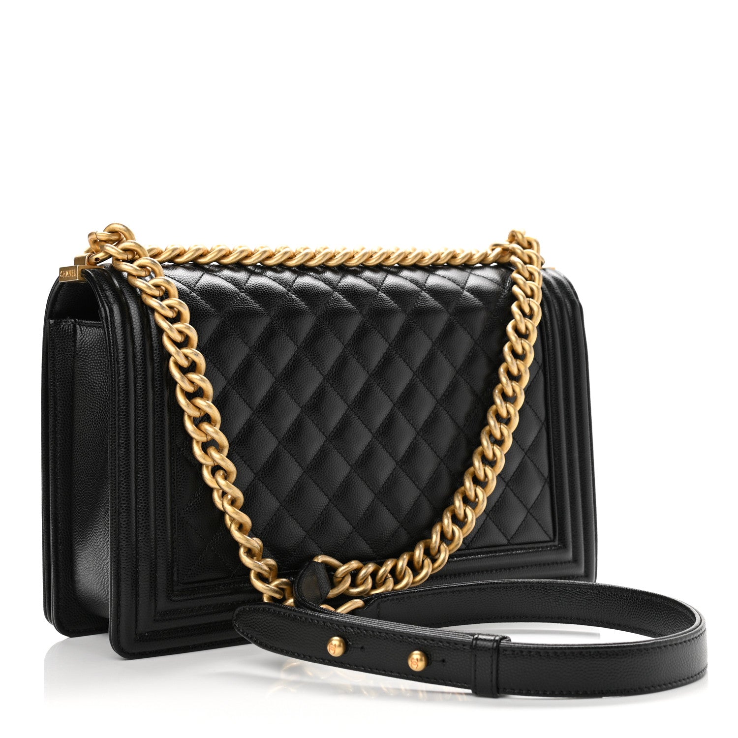 Chanel Caviar Quilted New Medium Boy Flap Black 2 of 10