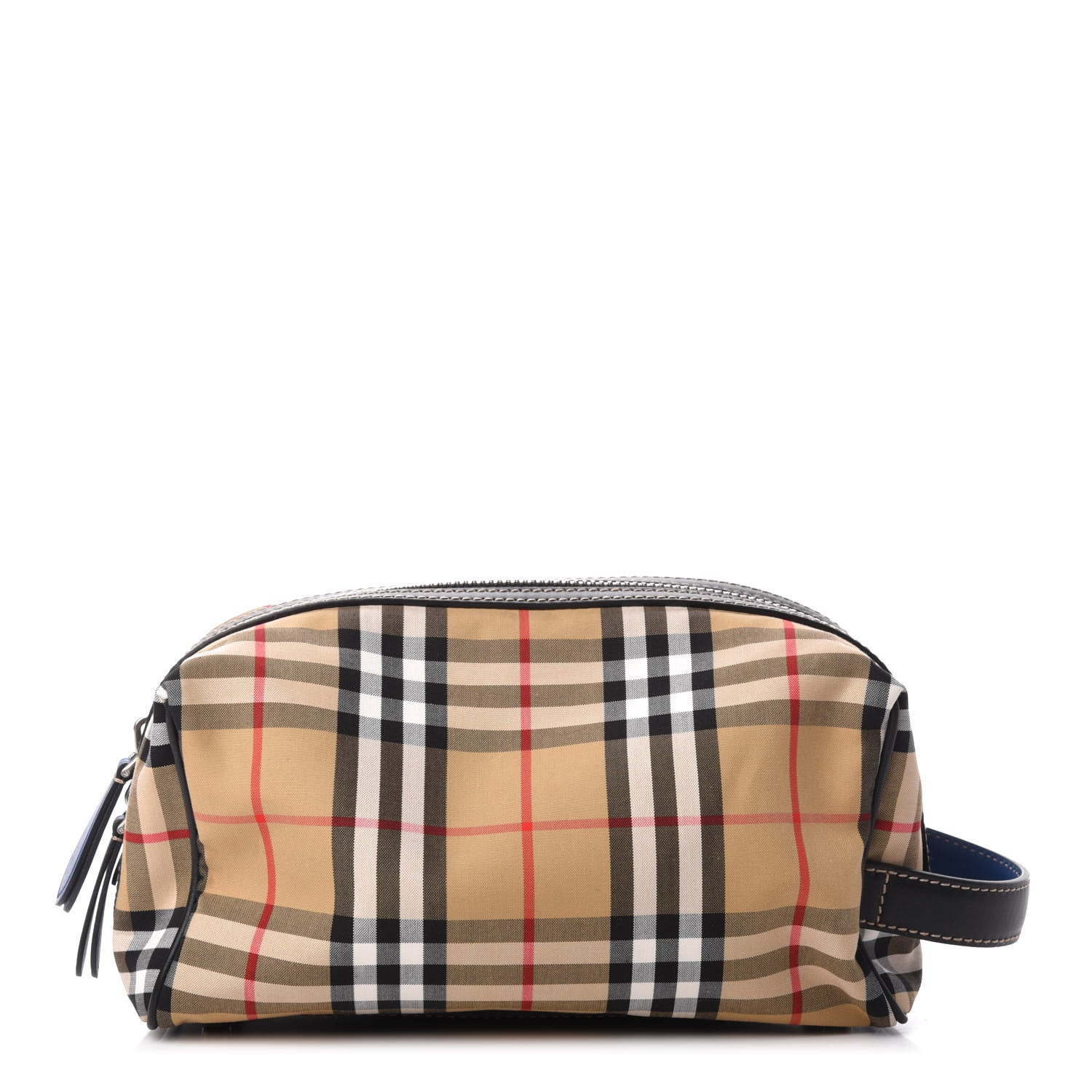 Burberry Vintage Check Washbag Canvas Blue 1 of 9