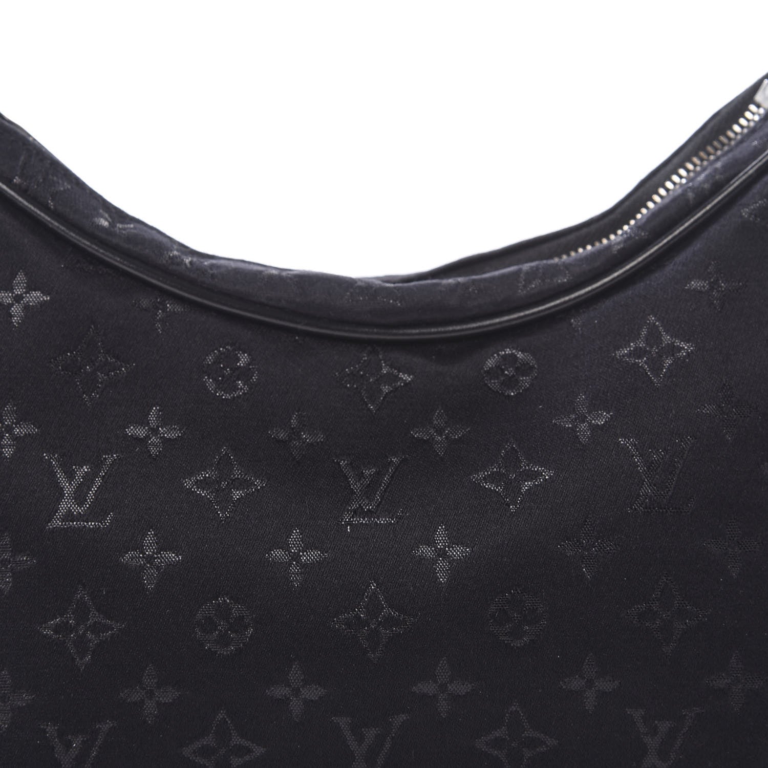 Louis Vuitton Satin Monogram Mini Boulogne Black 7 of 9