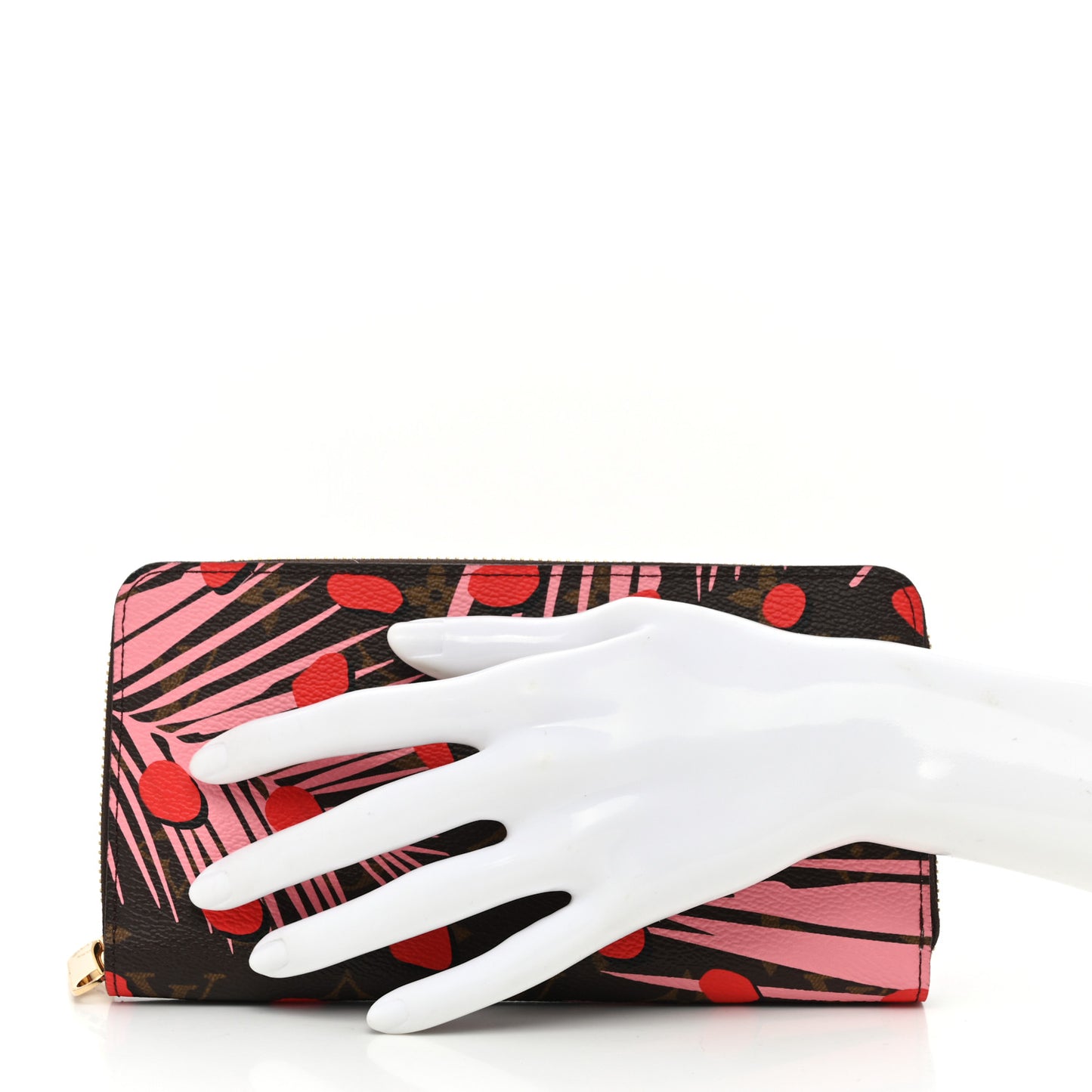 Monogram Jungle Dots Zippy Wallet Sugar Pink Poppy