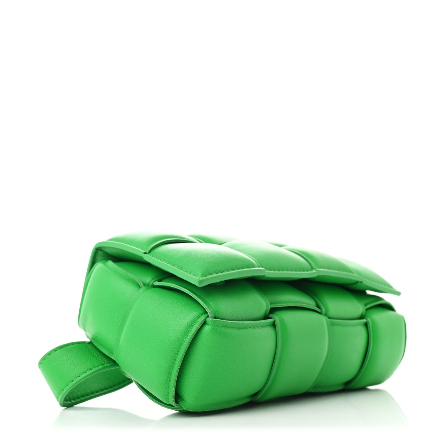 Nappa Maxi Intreccio Padded The Belt Cassette Bag Parakeet