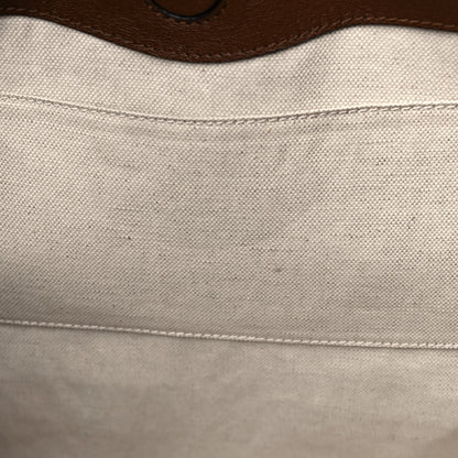 Gucci Monogram Calfskin Large Horsebit 1955 Tote Bag Beige Brown Sugar 14 of 15