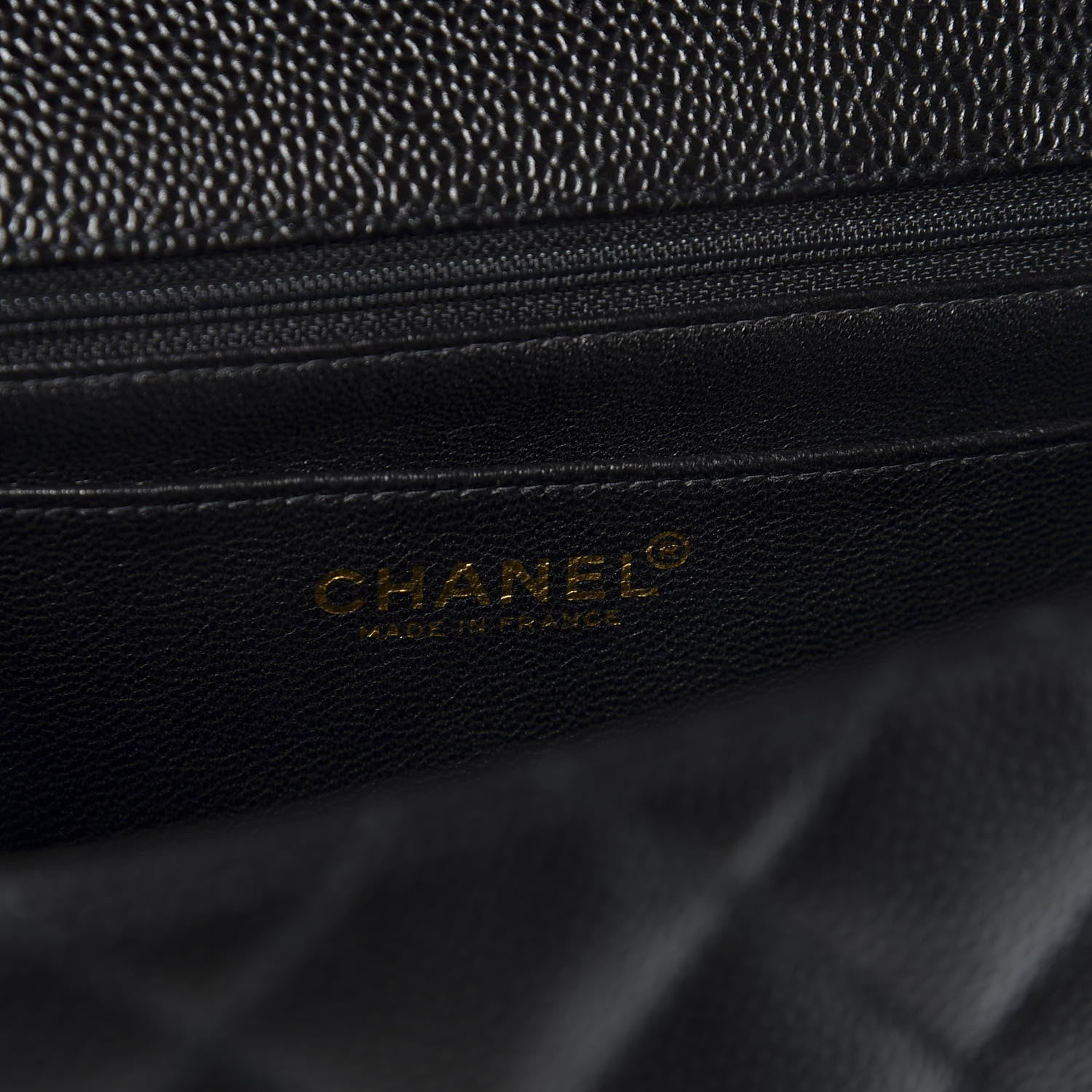 Chanel Caviar Quilted Jumbo Kelly Flap Black 7 of 9