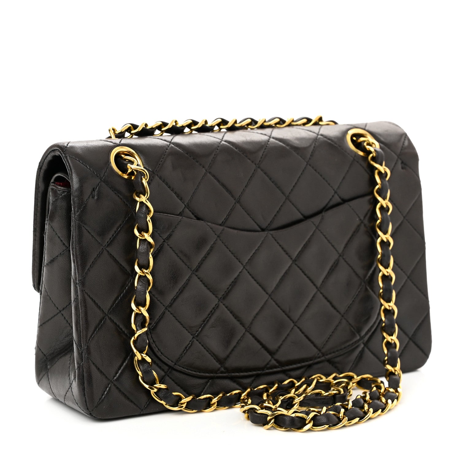 Chanel Lambskin Quilted Small Double Flap Black 3 of 11