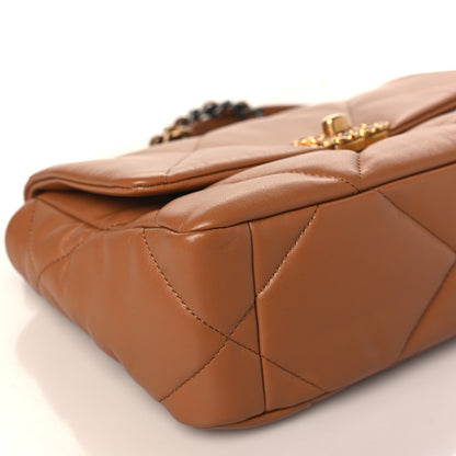 Chanel Lambskin Quilted Medium Chanel 19 Flap Brown 8 of 10