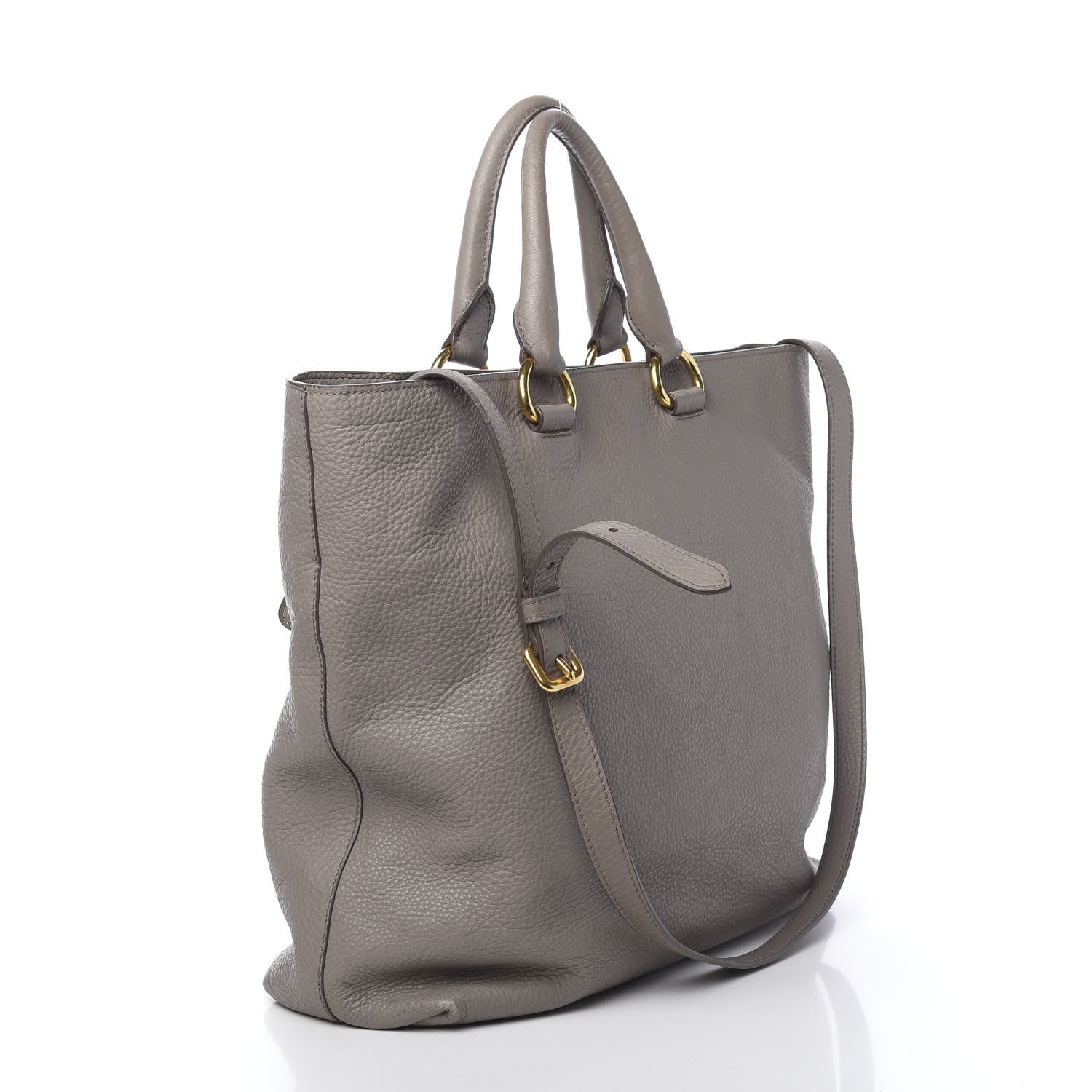 Prada Vitello Daino Tote Argilla 3 of 18