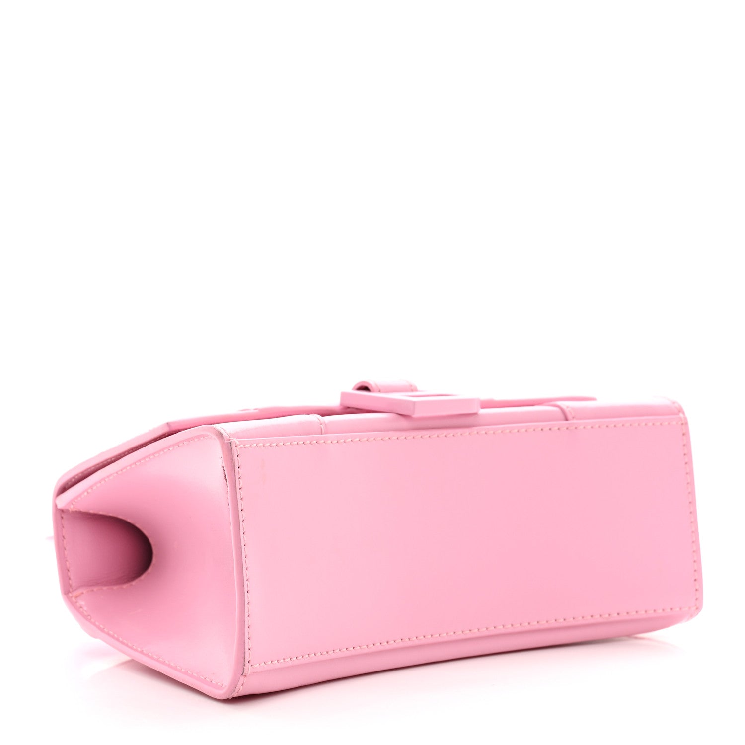 Balenciaga Shiny Box Calfskin Tonal B Hourglass Top Handle Bag XS Candy Pink 4 of 10