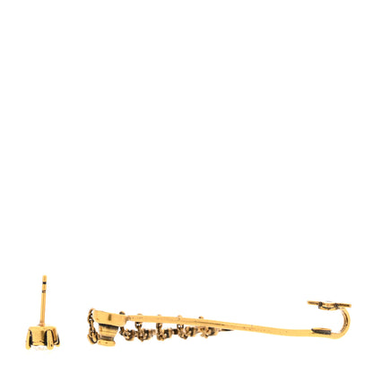 Christian Dior Crystal J'Adior Star Ear Cuff Gold White 3 of 4