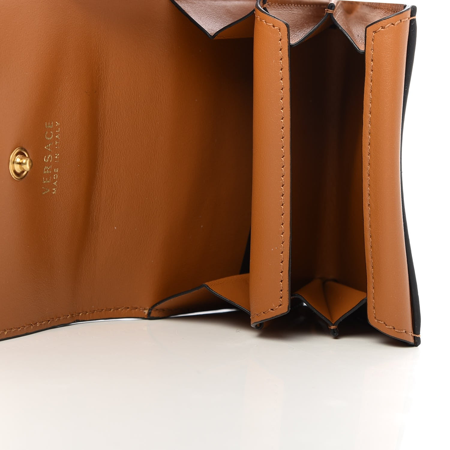 Versace Nappa Barocco Virtus Coin Purse Brown 5 of 7