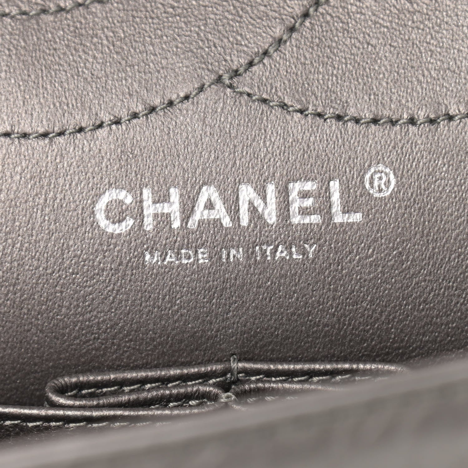 Chanel Metallic Aged Calfskin Quilted 2.55 Reissue 226 Flap Silver 6 of 10