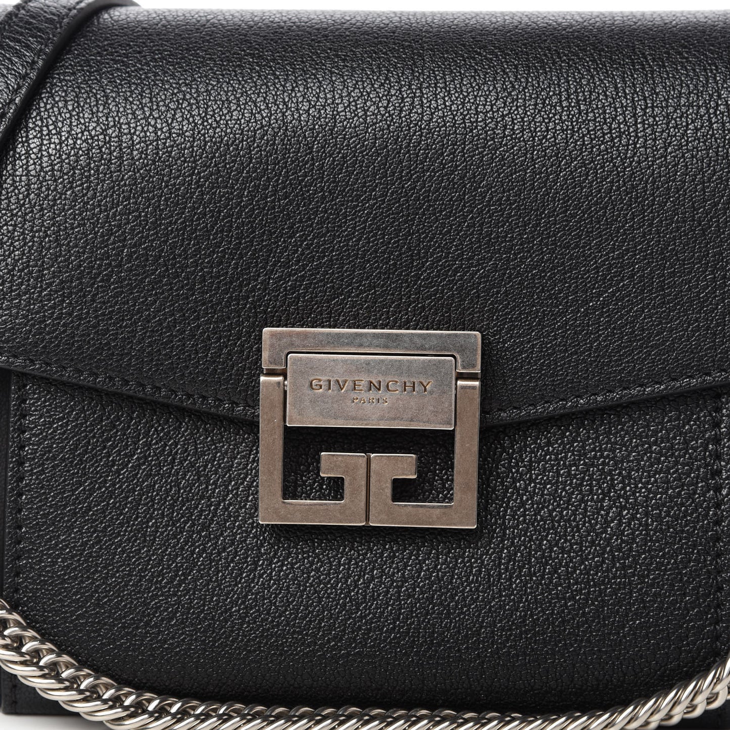 Sugar Goatskin Small GV3 Shoulder Bag Black