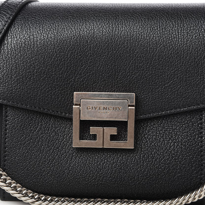 Givenchy Sugar Goatskin Small GV3 Shoulder Bag Black 9 of 9