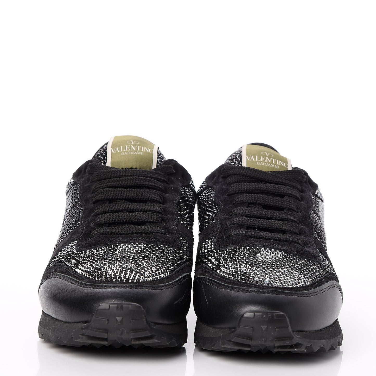 Glitter Suede Womens Rockrunner Sneakers 38 Black