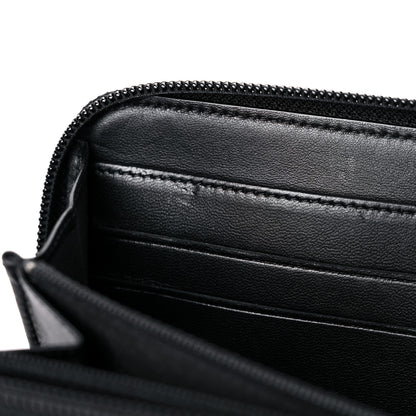 Chanel Lambskin Quilted Boy Zip Around Wallet Black 13 of 16