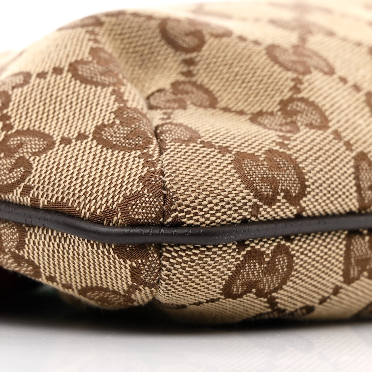 Gucci Monogram Web Small Flat Messenger Crossbody Dark Brown 9 of 12