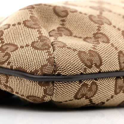 Gucci Monogram Web Small Flat Messenger Crossbody Dark Brown 9 of 12