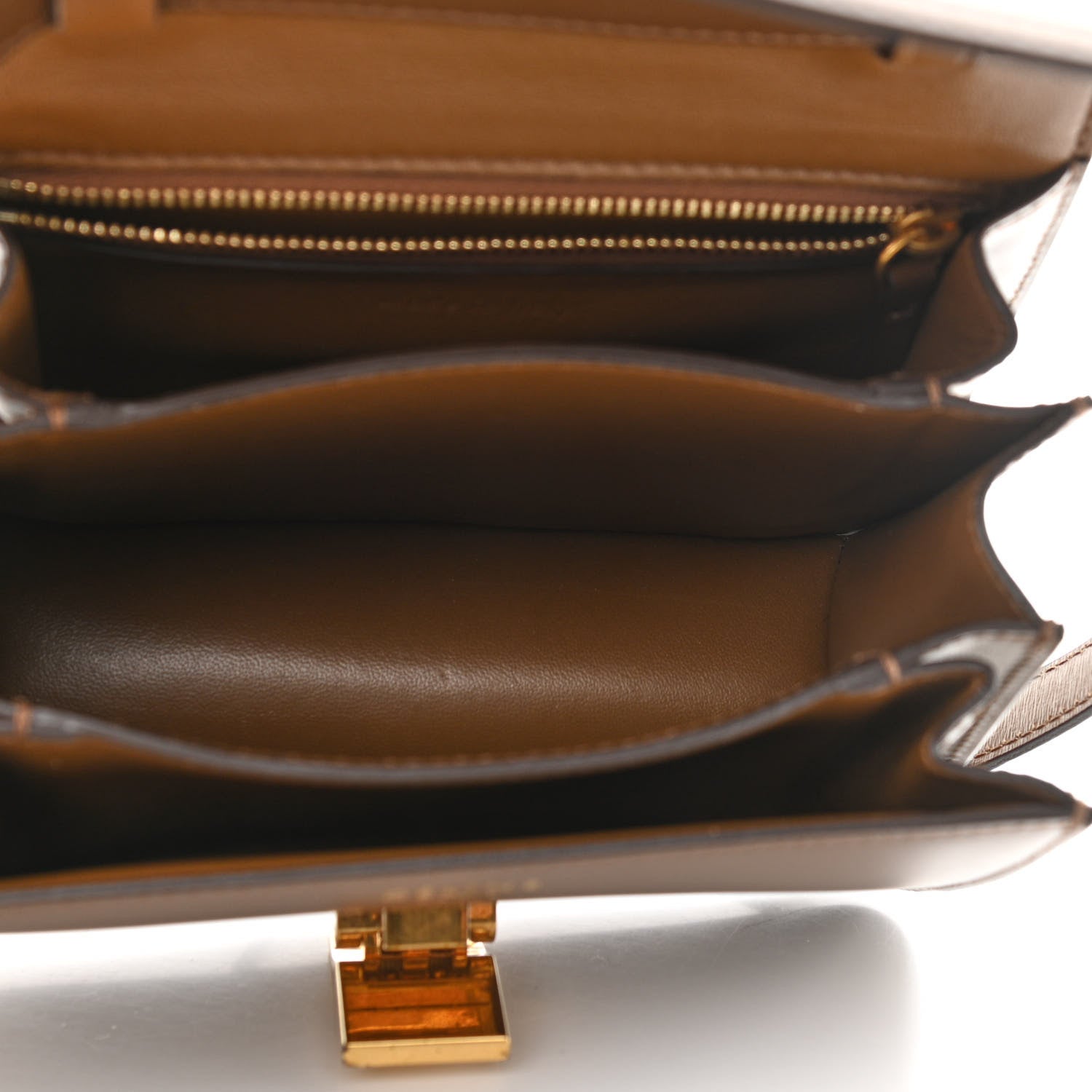 Celine Smooth Calfskin Small Classic Box Flap Bag Camel 5 of 15