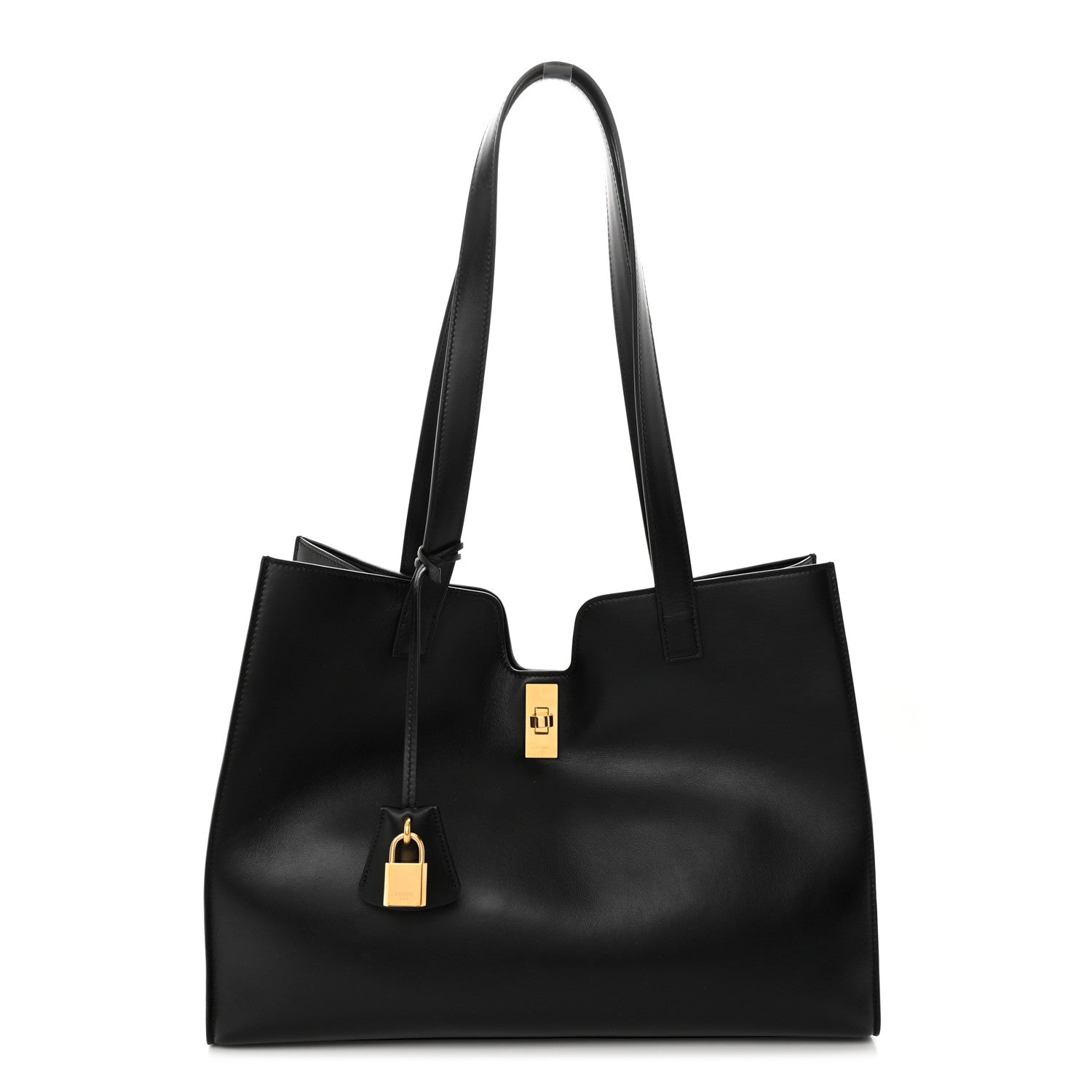 Celine Smooth Calfskin Cabas 16 Bag Black 1 of 17