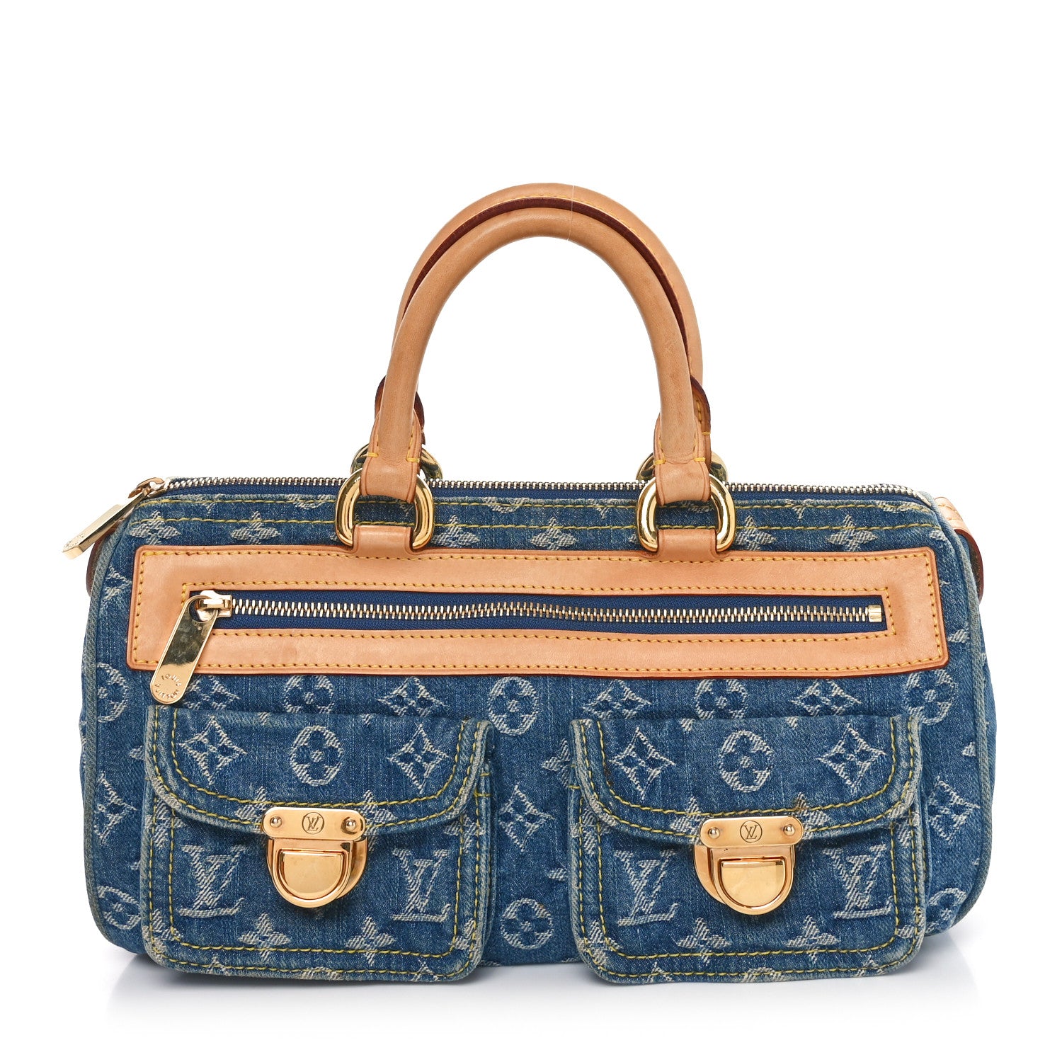 Louis Vuitton Monogram Denim Neo Speedy Blue 1 of 12