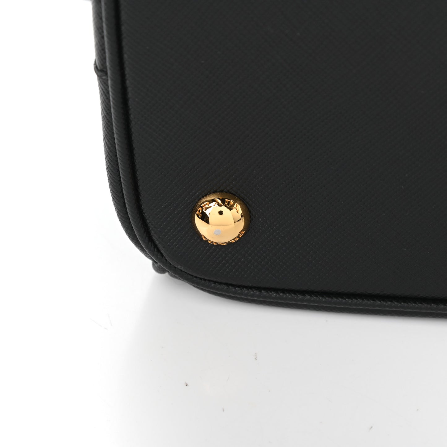 Saffiano Small Galleria Double Zip Tote Black