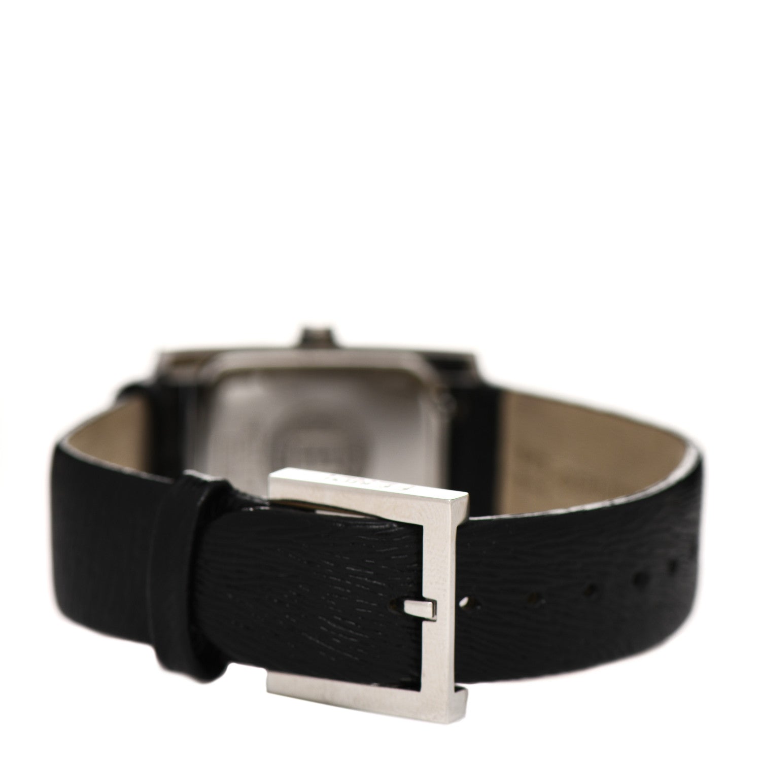 Fendi Stainless Steel Calfskin Diamond 22mm Quartz Watch Black 3 of 4