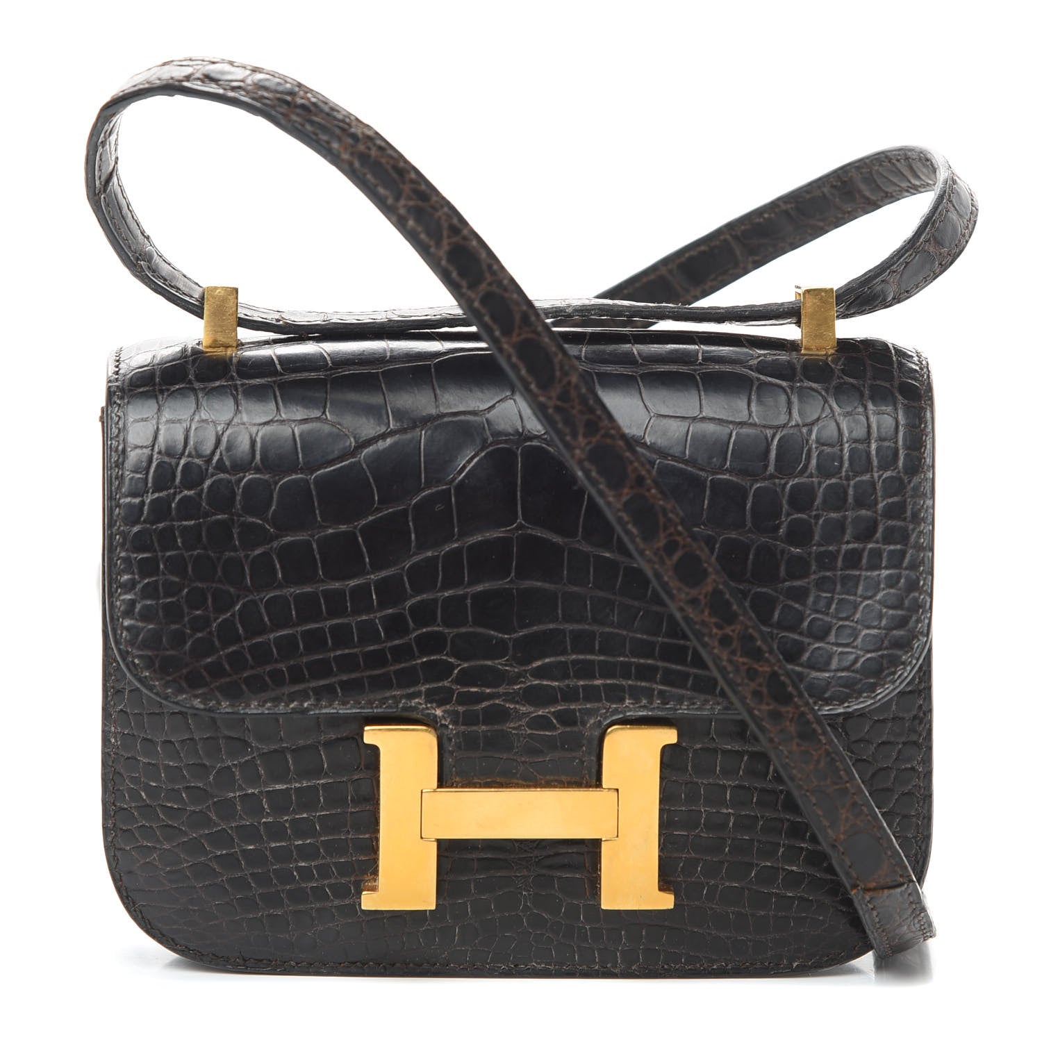 Hermes Shiny Alligator Micro Constance 14 Ebene 1 of 23