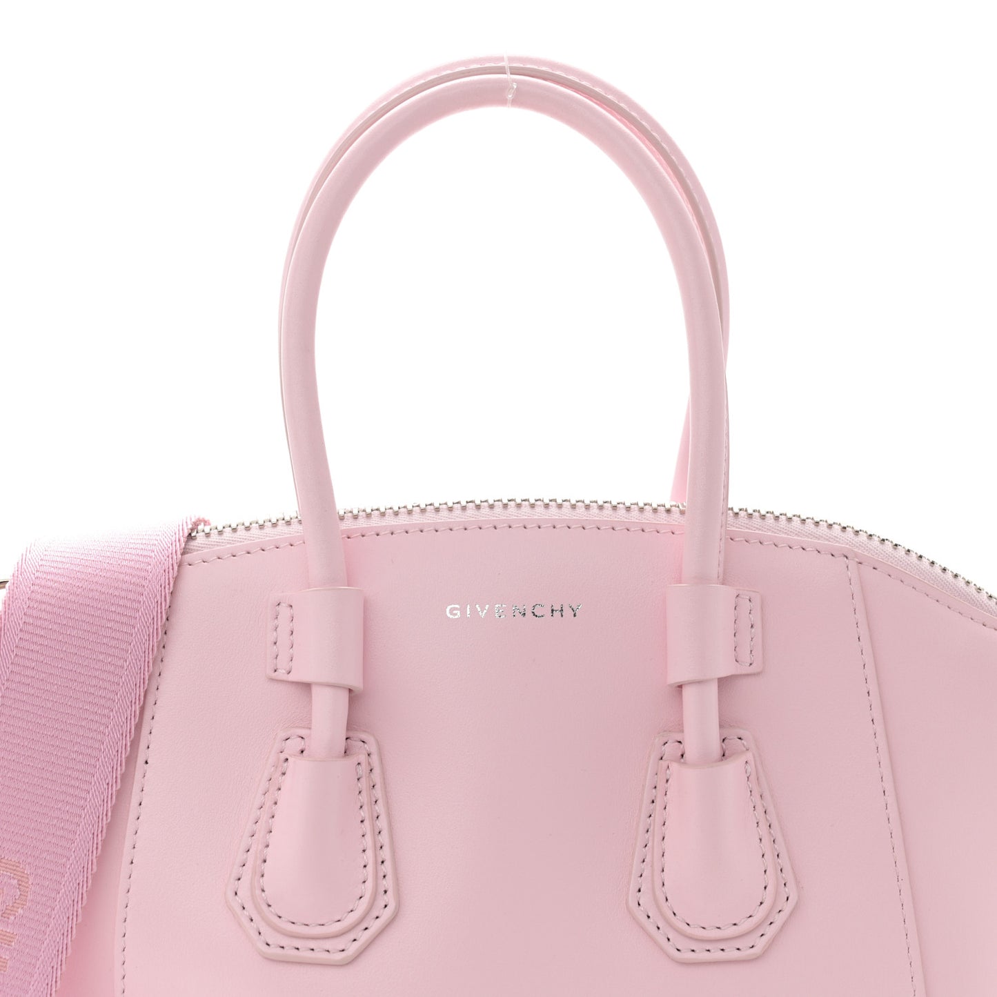 Box Calfskin Mini Sport Antigona Top Handle Bag Blossom Pink