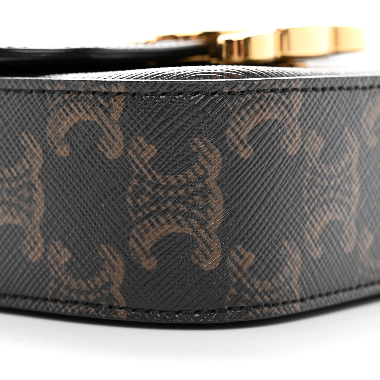 Triomphe Canvas Calfskin Mini Triomphe Tan