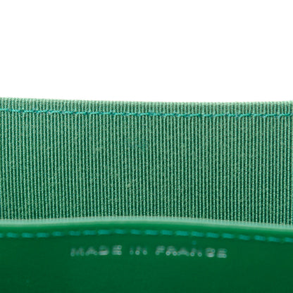 Chanel Caviar Quilted Flap Card Holder Wallet Green 9 of 10