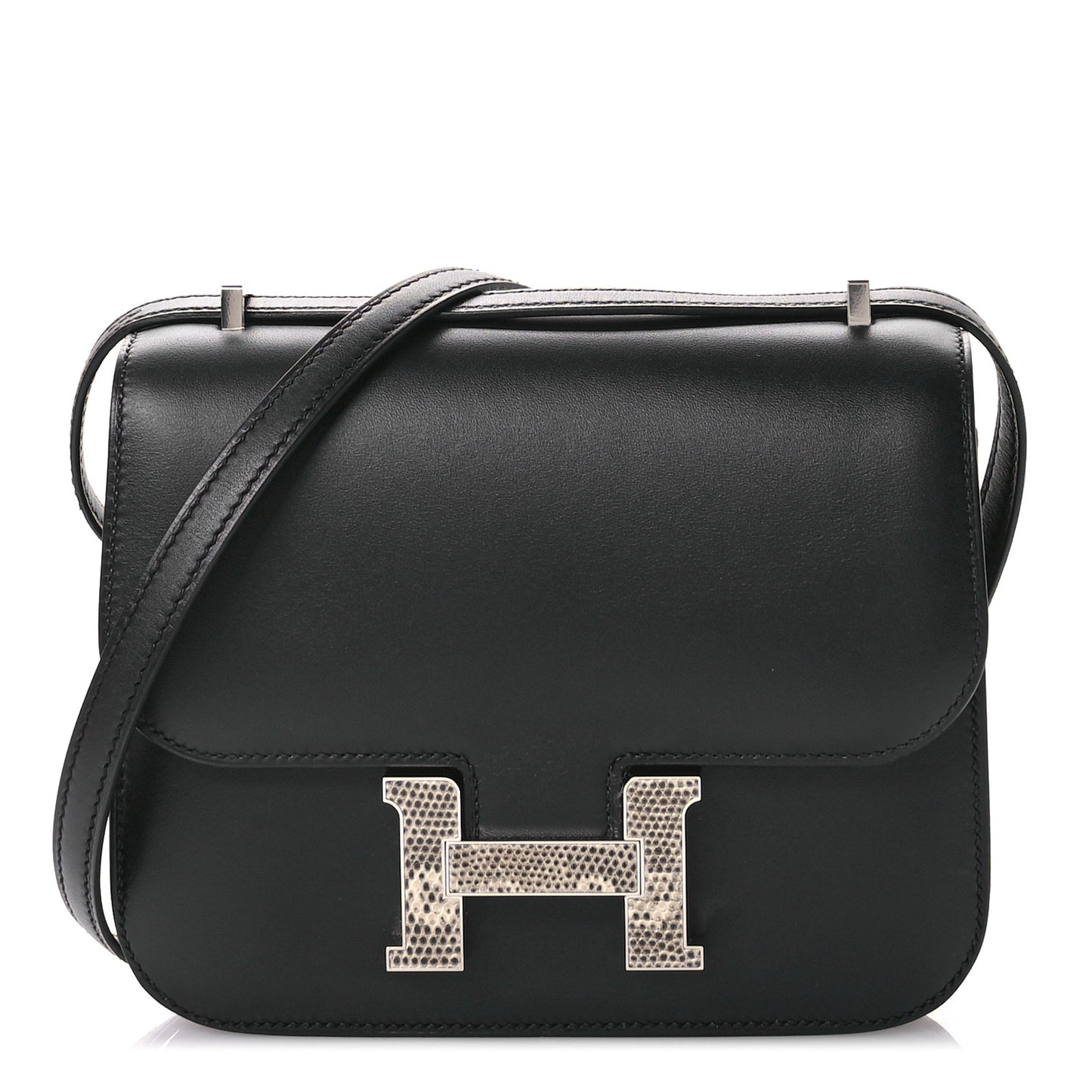 Veau Monsieur Lizard Constance 18 Black Ombre
