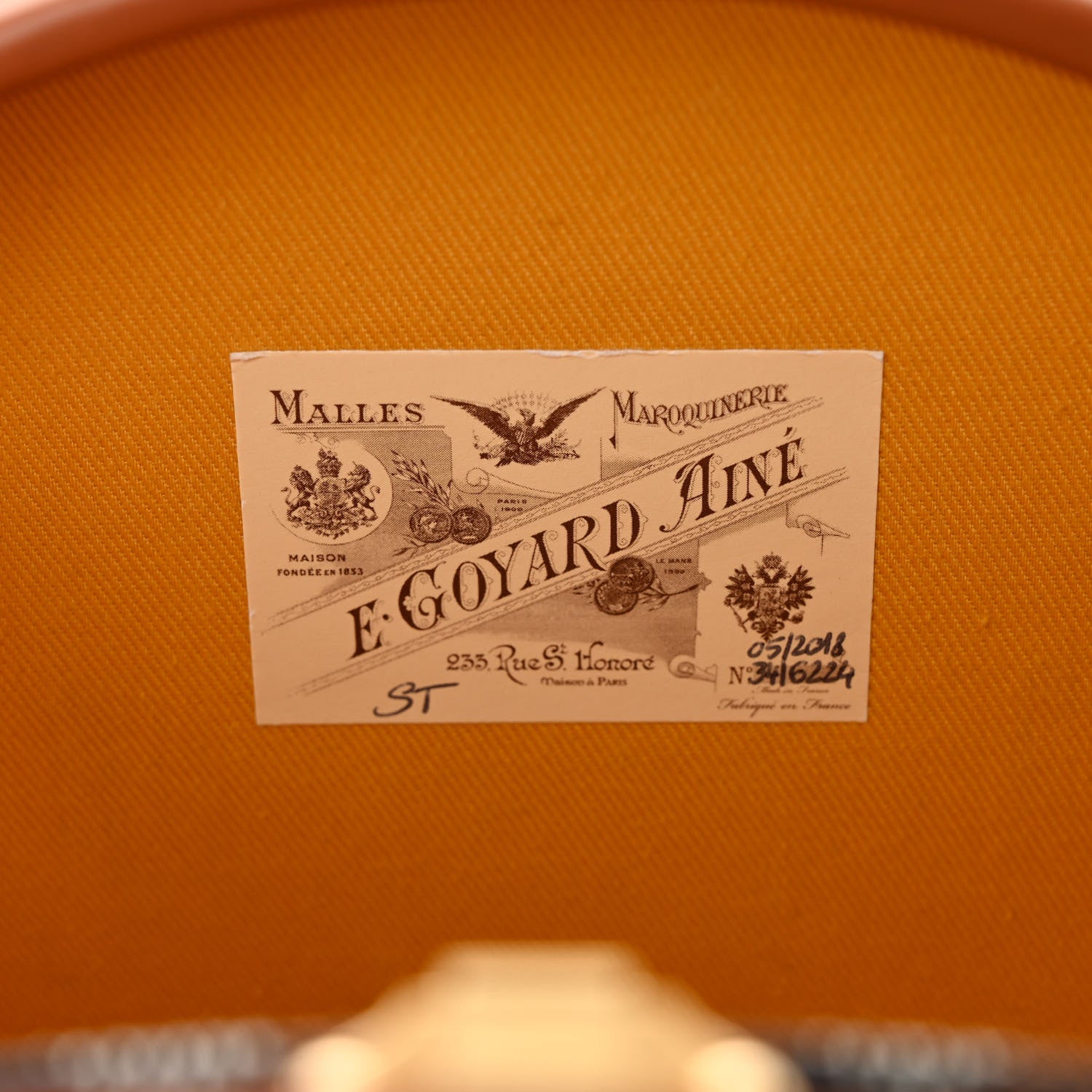 Goyard Goyardine Alto Hatbox Black Gold 6 of 9