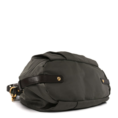 Prada Tessuto Nylon Jacquard Logo Tote  Bruciato Sughero 4 of 9
