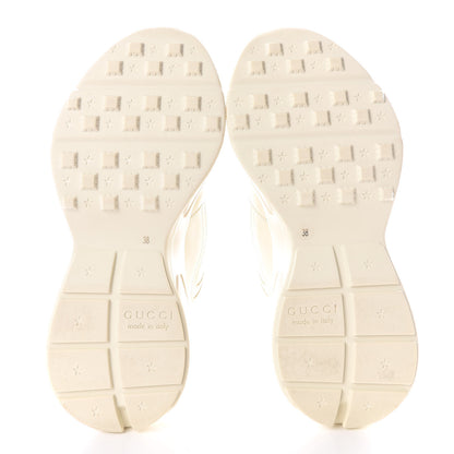 Gucci Calfskin Logo Womens Rhyton Sneakers 38 Ivory 5 of 9