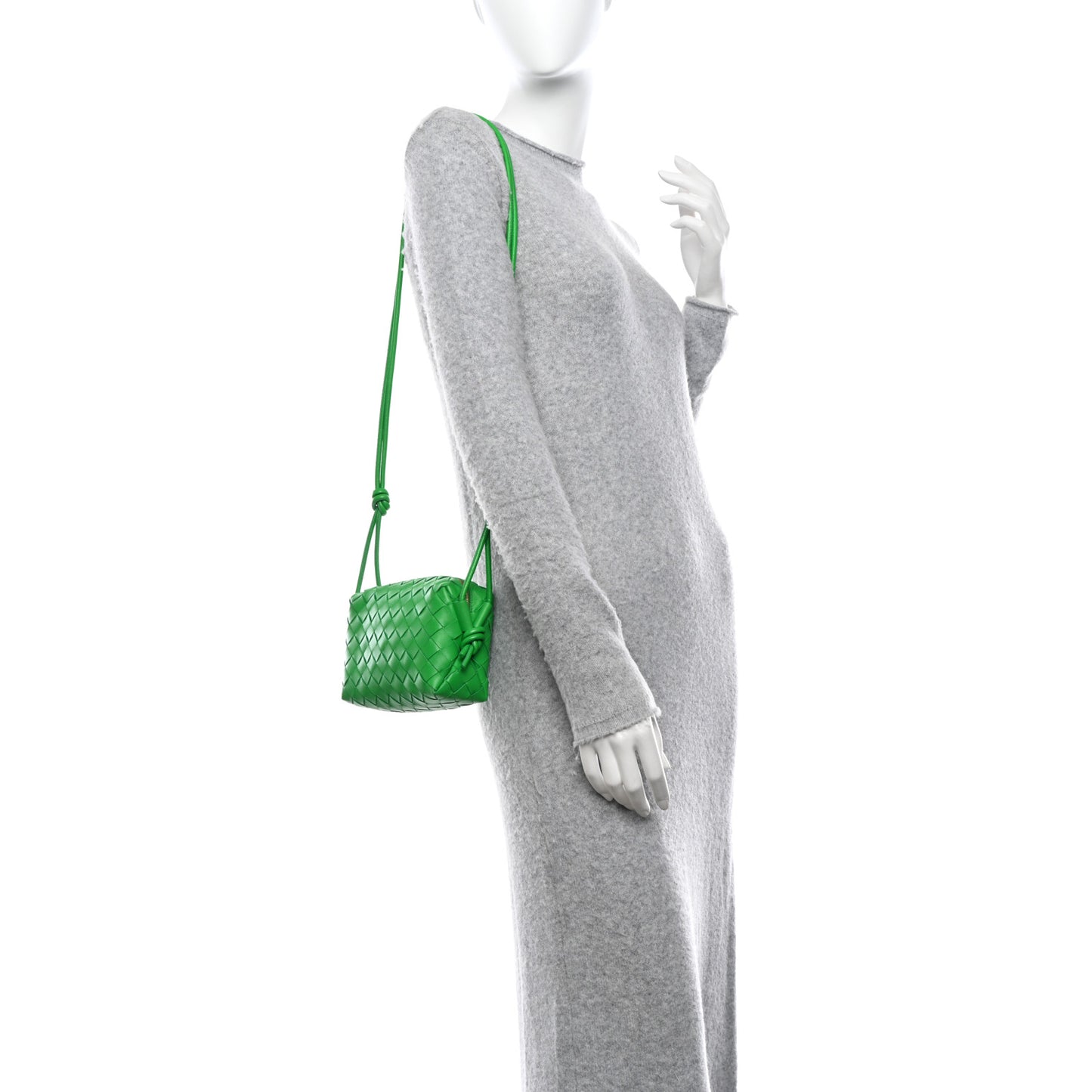 Nappa Intrecciato Mini Loop Camera Bag Parakeet