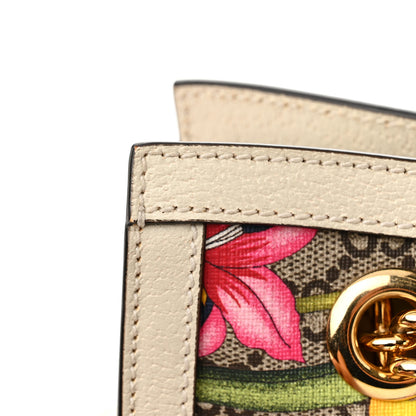 Gucci GG Supreme Monogram Flora Textured Calfskin Small Padlock Tote Beige Ebony Multicolor Mystic White 13 of 14